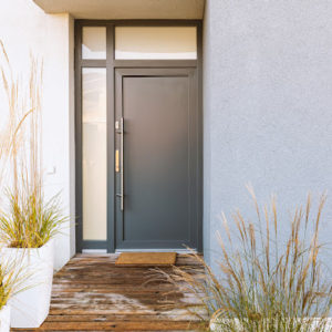 Front door to a house that will get a home visit.